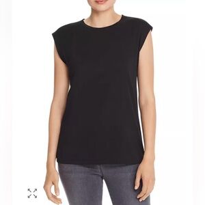 Frame Le Mid Rise Muscle Tee Small black